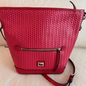 Dooney & Burke Camden Woven Hobo Crossbody - Strawberry